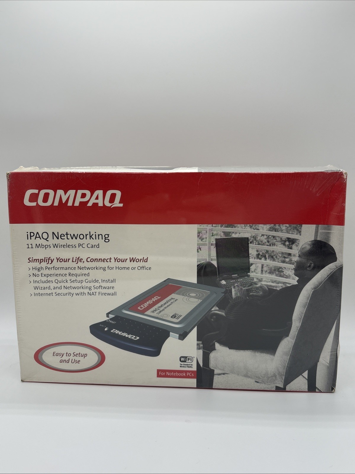 VTG 2001 Compaq iPAQ 11 Mbps Wireless PC Card PCMCIA 802.11b Network Adapter NOS