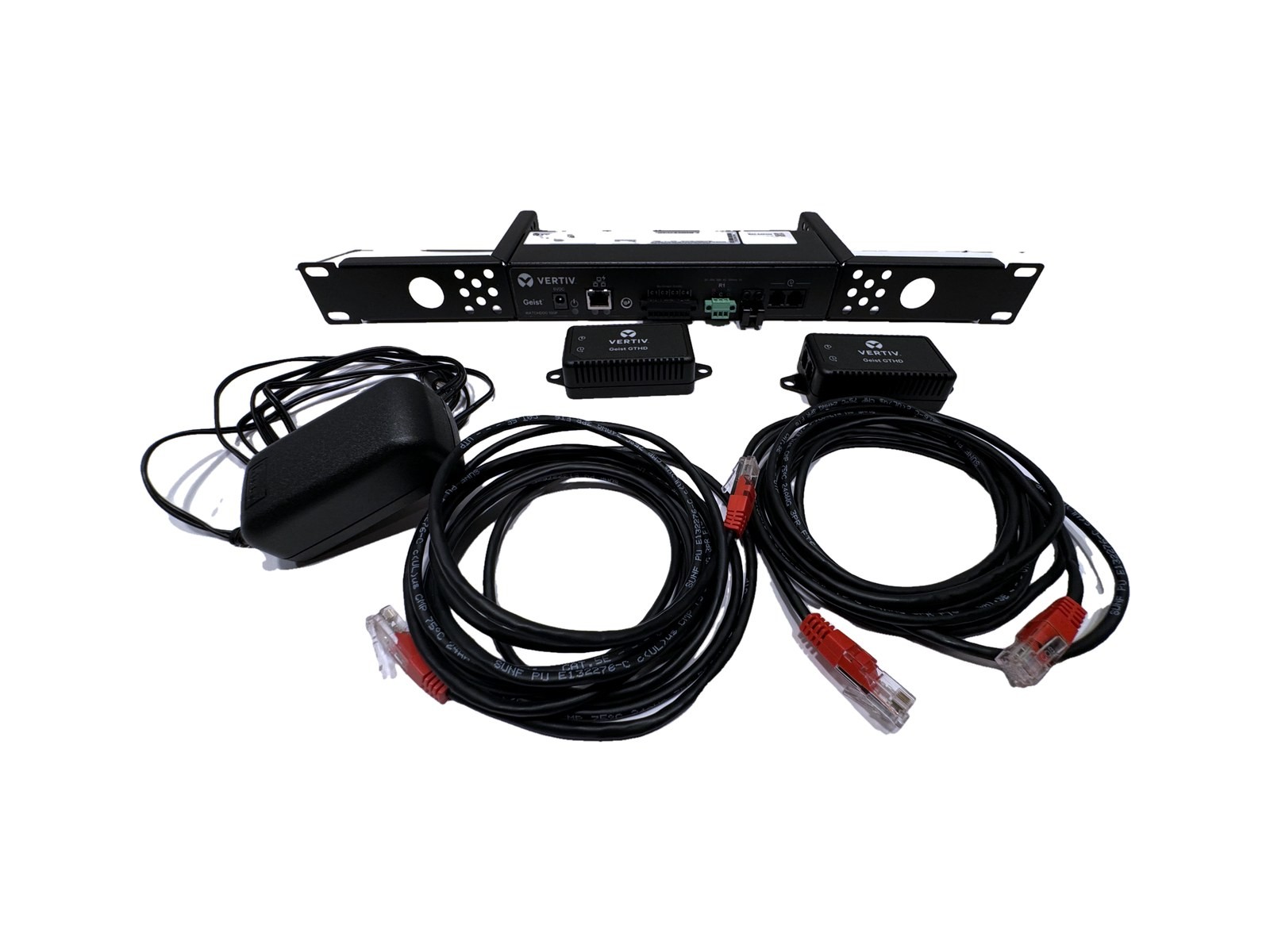 Vertiv Geist Watchdog 100-P Environmental Monitor PoE + 2x GTHD Sensors Rack Kit