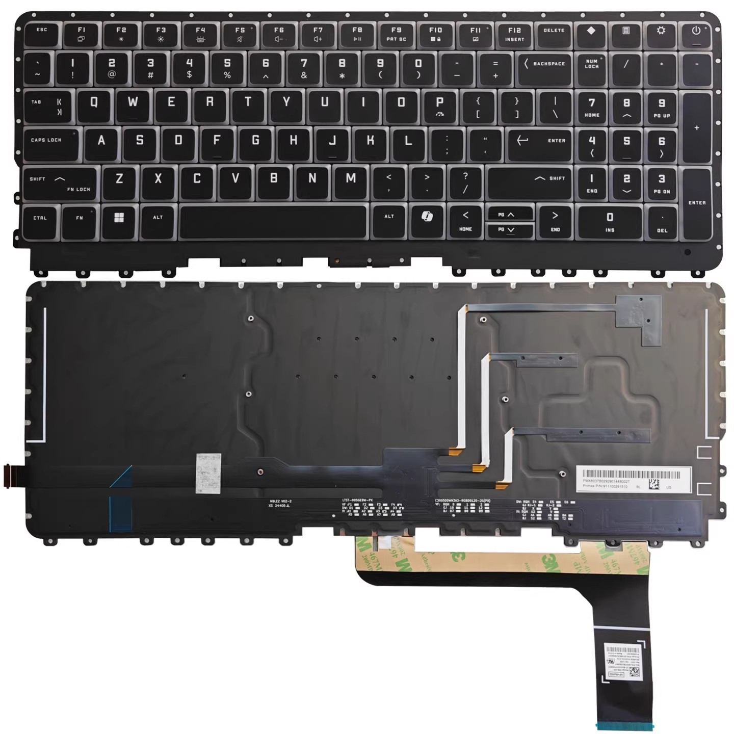 New For HP Omen MAX 16T-AH 16-AK 16-AK0047NR colorful RGB backlight US Keyboard