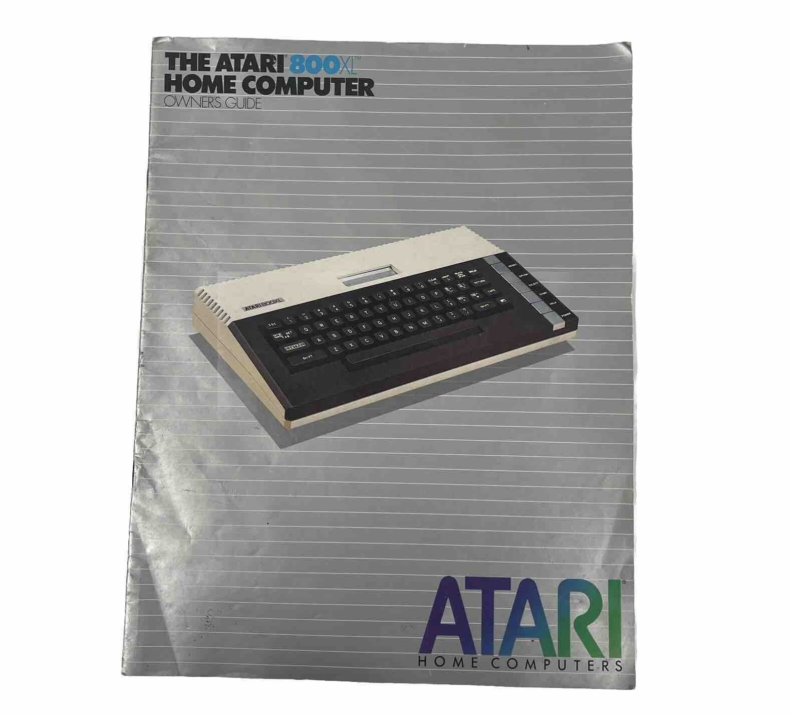 Vintage ATARI 800XL Home Computer Owner\'s Guide