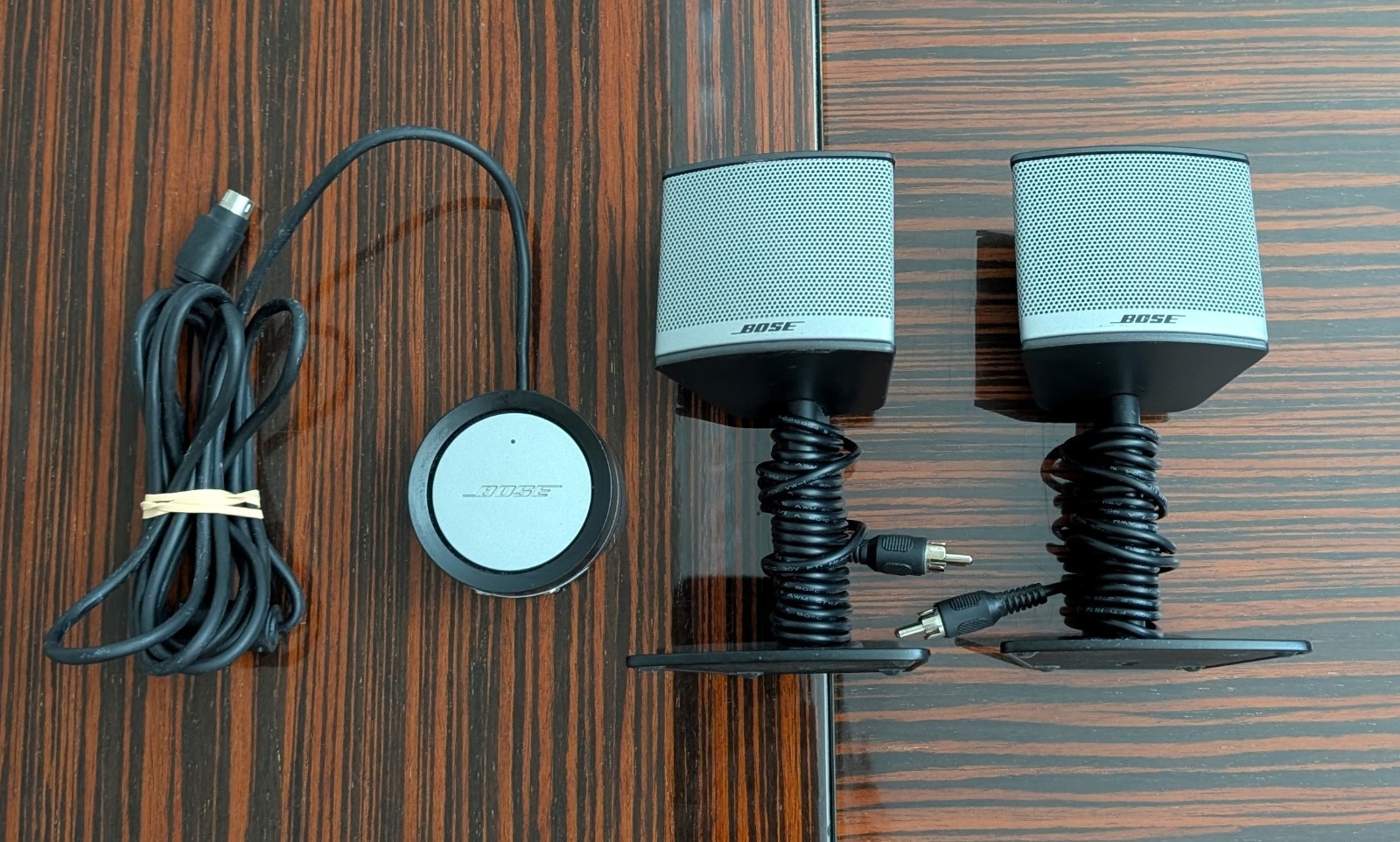 Genuine Bose Companion 3 Series II Volume Control Pod & Pilot Speakers TESTED