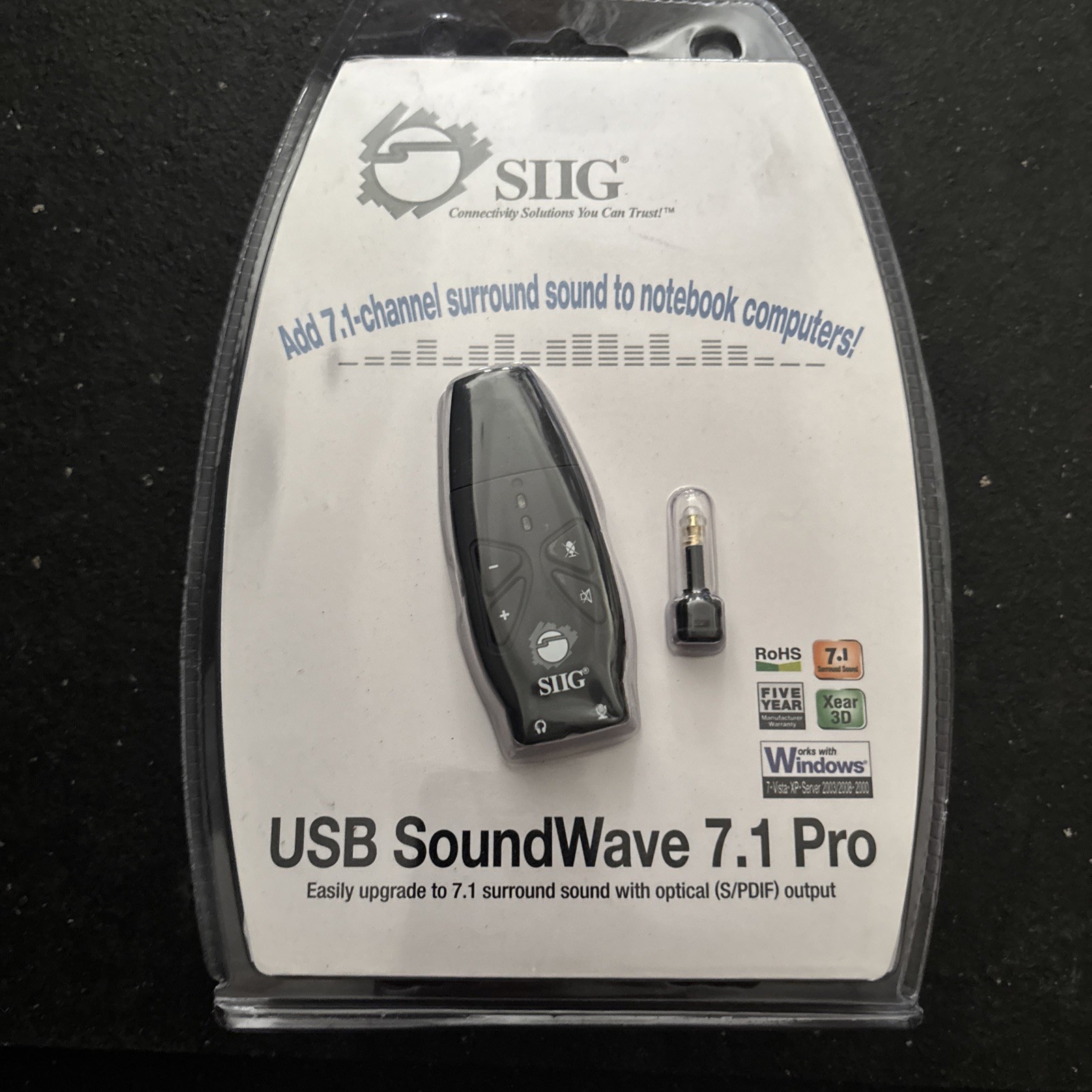 SIIG ALP1530X USB SoundWave 7.1 Pro Upgrade to 7.1 With Optical S/PDIF Output