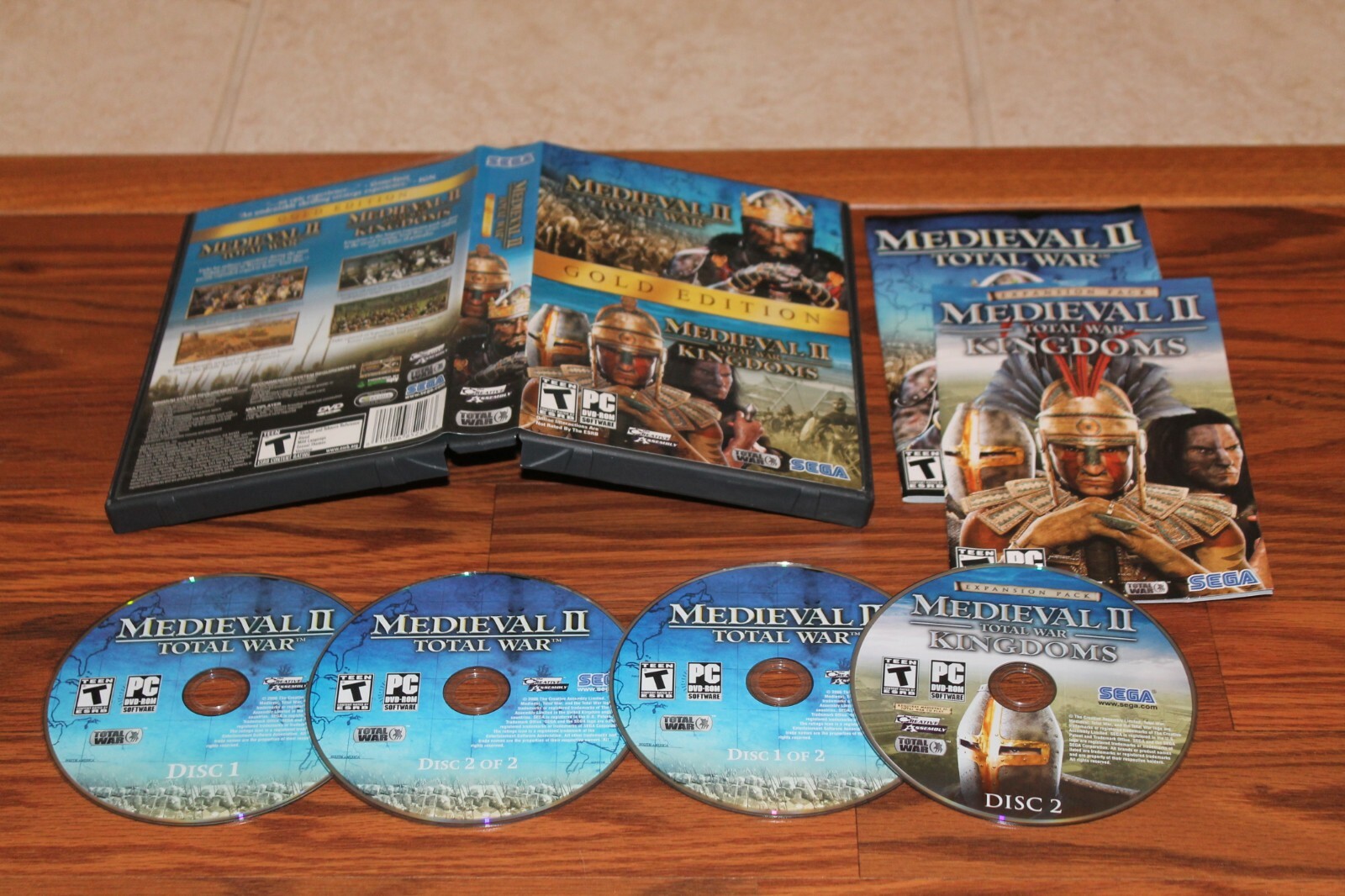 Medieval II Total War and Total War Kingdoms PC Games on CD-ROM with key & case
