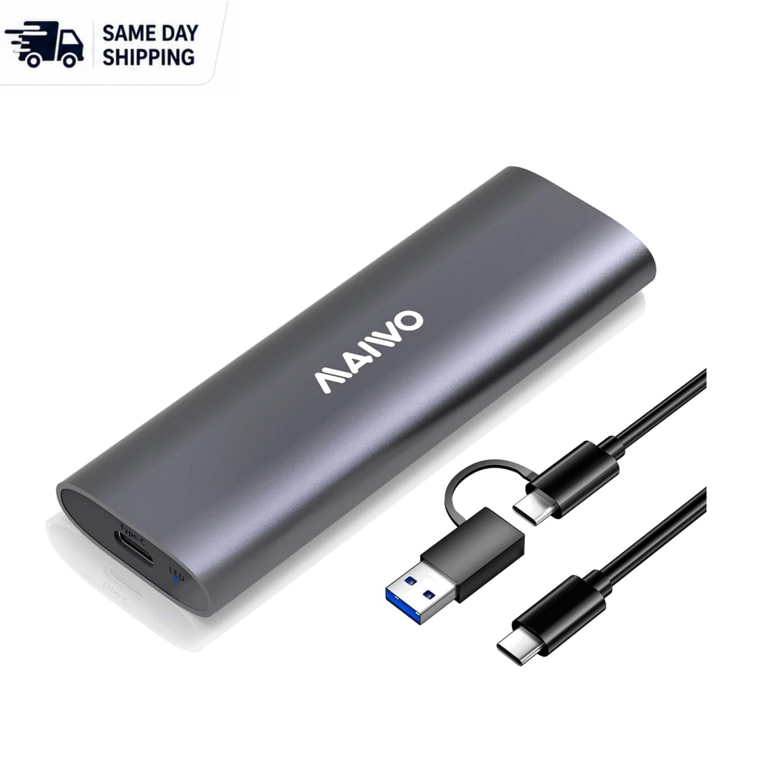 M.2 NVMe SSD Enclosure - 8TB Tool-Free USB C Adapter for Ultra-Fast Transfers