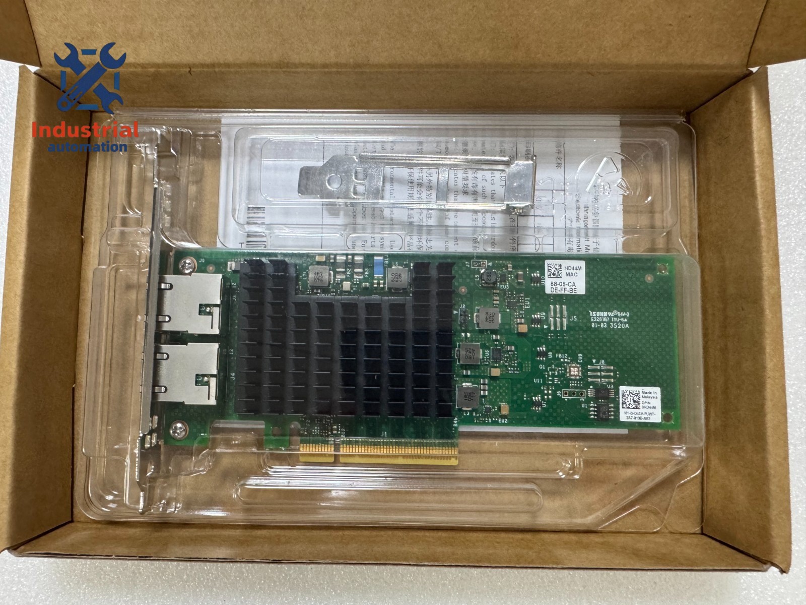 New Dell 01WYFT 0HD44M Intel X710-T2L 2-Port 10Gb Base-T PCIe x8 Network Adapter