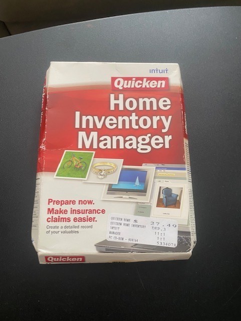 Intuit Quicken Home Inventory Manager for Windows '00/'03/XP/Vista