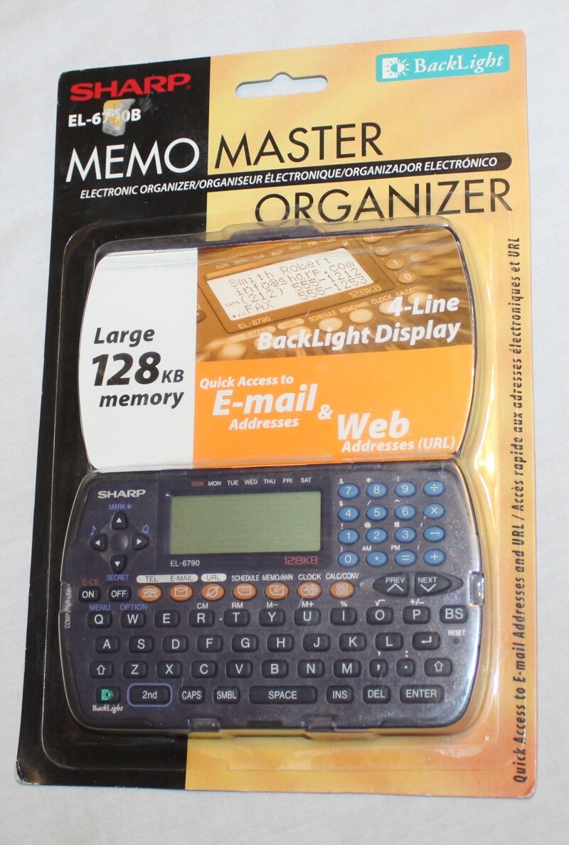 New SHARP Memo Master EL-6790B electronic organizer 128KB Memory