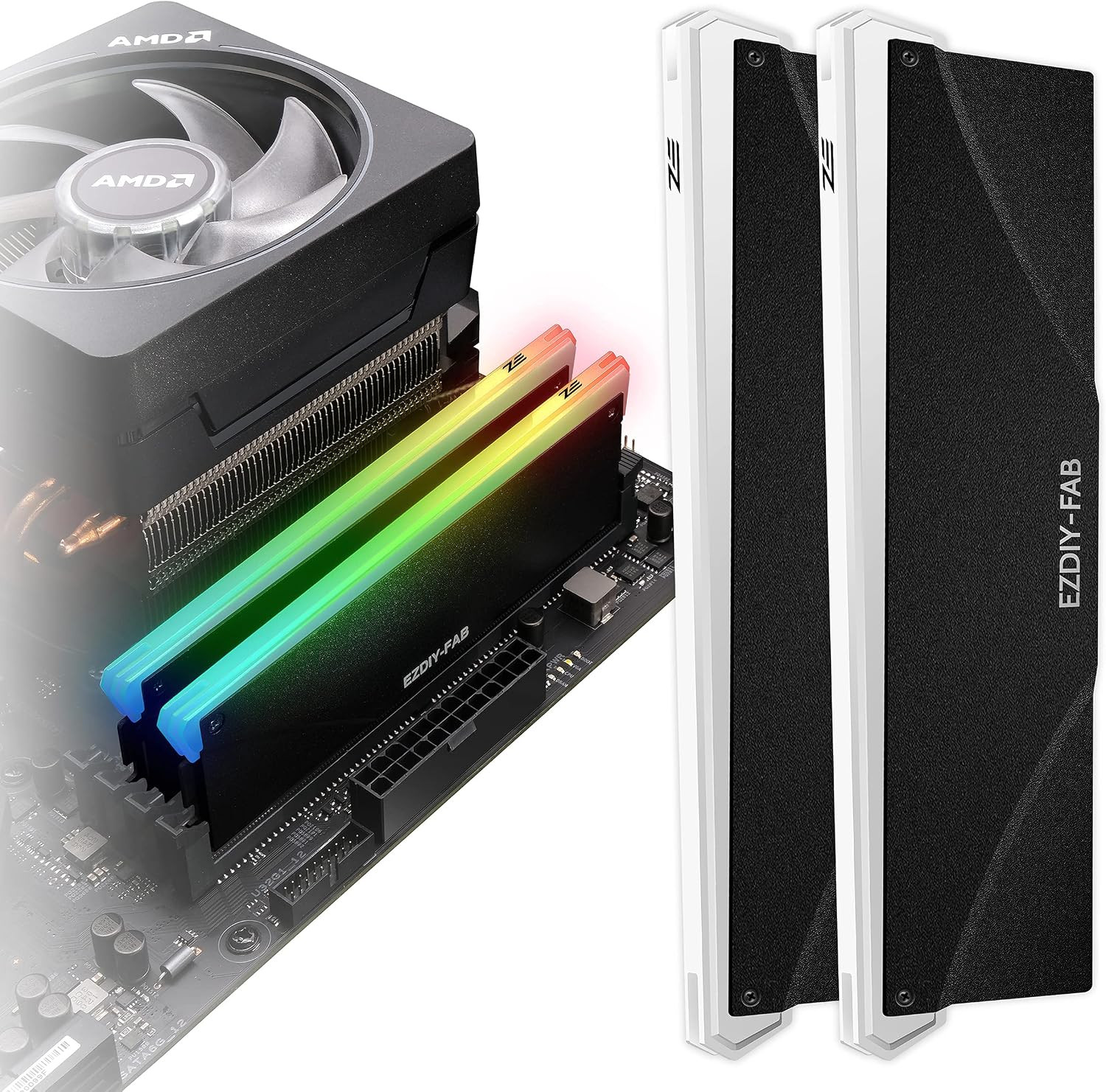 5V ARGB Memory RAM Cooler DDR Heatsink for DIY PC Game MOD DDR3 DDR4