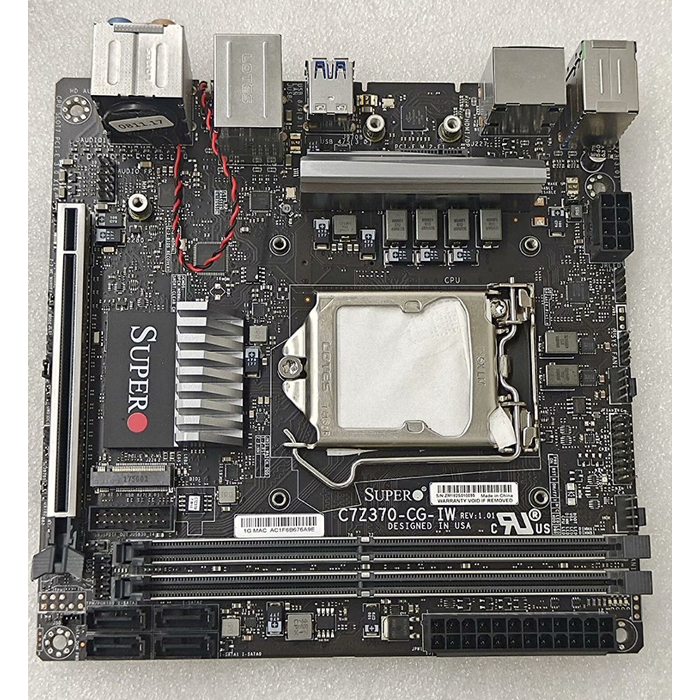 FOR Supermicro C7Z370-CG-IW Motherboard Supports DDR4 Dual M.2 WIFI 32G 1151PIN