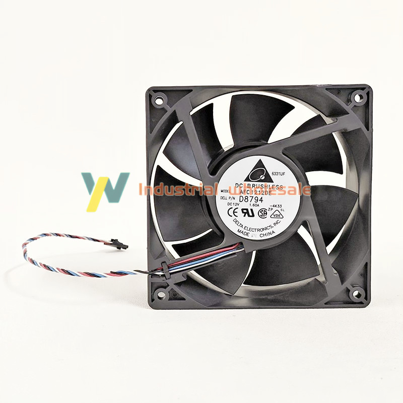 1PC brand new DELTA AFC1212DE 120*120*38mm 12V 1.60A Big air volume fan