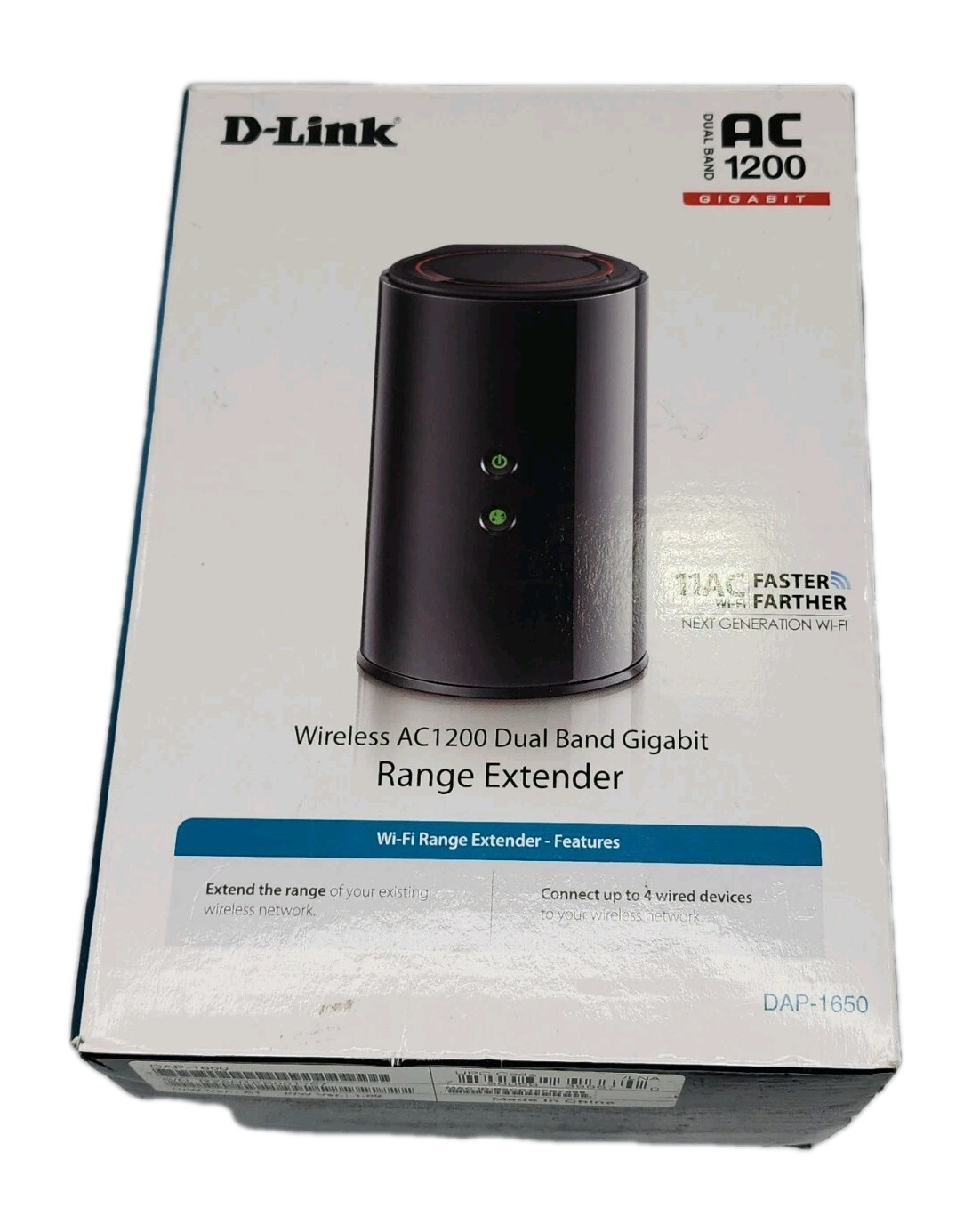 D-Link Wireless Range Extender AC1200 Dual Band Gigabit DAP-1650 Internet 