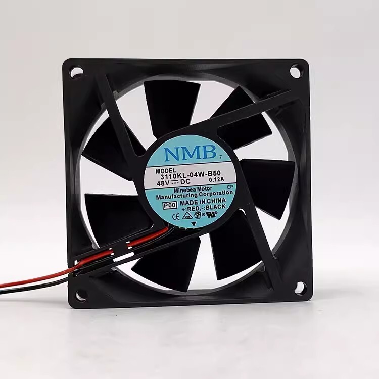 NMB 3110KL-04W-B50 8025 DC48V 0.12A 8CM 2-Wire Inverter Dual Ball Cooling Fan