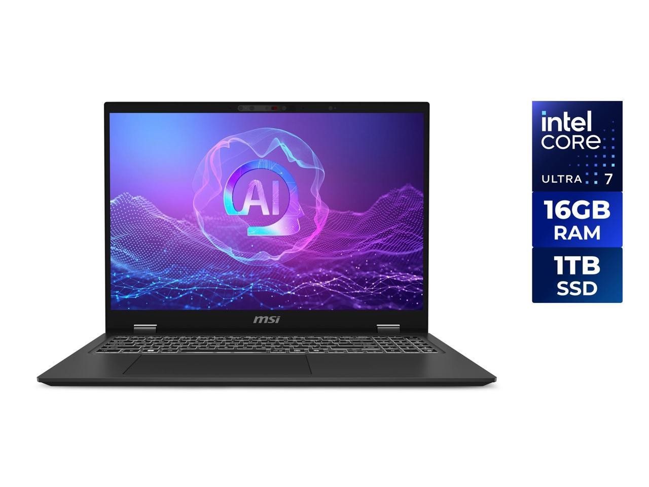 MSI Prestige 16.0" Intel Core Ultra 7 256V 16GB LPDDR5X Memory LPDDR5X-8533 1TB