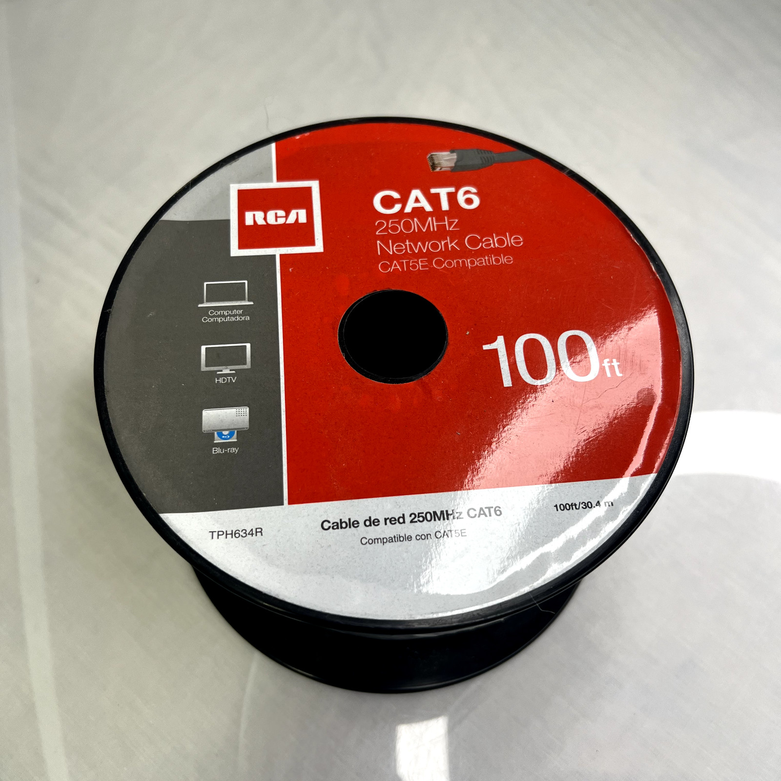 RCA Cat6 Network Cable 100Ft. TPH634R