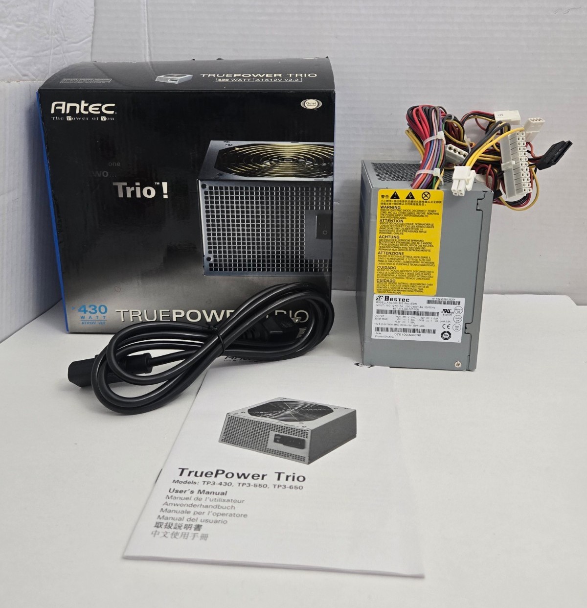 Antec TruePower Trio 430W Power Supply TP3-430 ATX12V Version 2.2