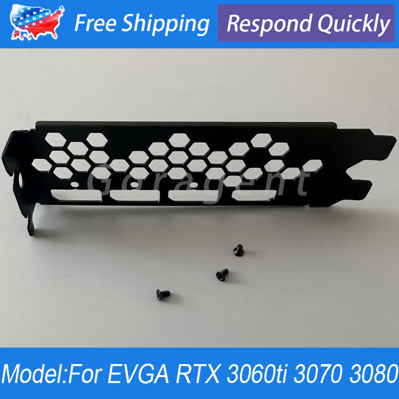 NEW I/O IO Shield Backplate GPU Bracket For EVGA RTX 3060ti 3070 3080 FTW3 XC3
