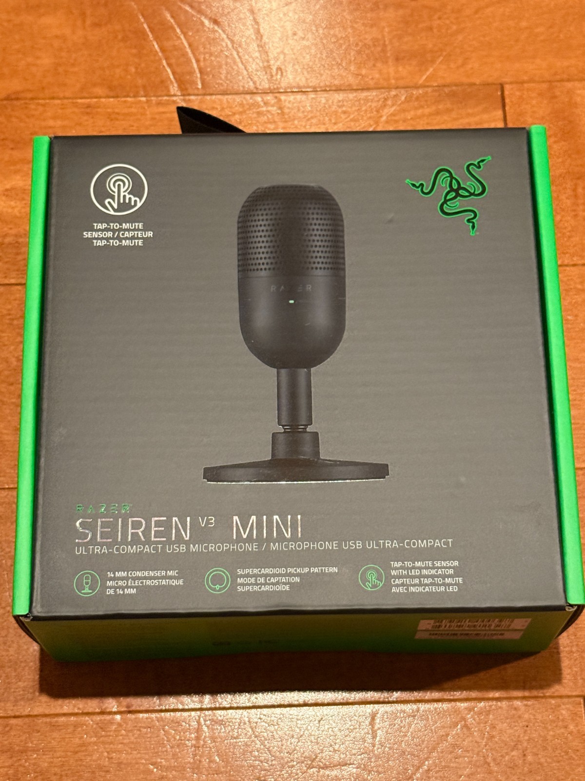 Razer Seiren V3 Mini Ultra Compact USB Microphone Mic Stream Black NEW SEALED