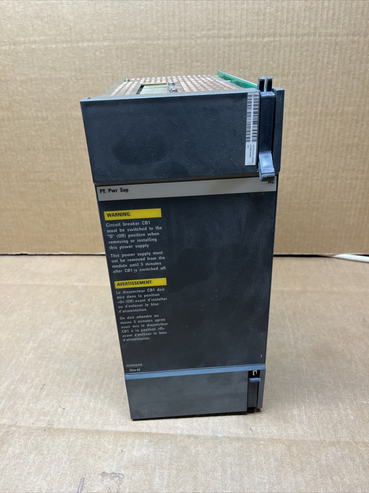 Nortel NT8D06AB Meridian Peripheral Equipment AC Power Supply