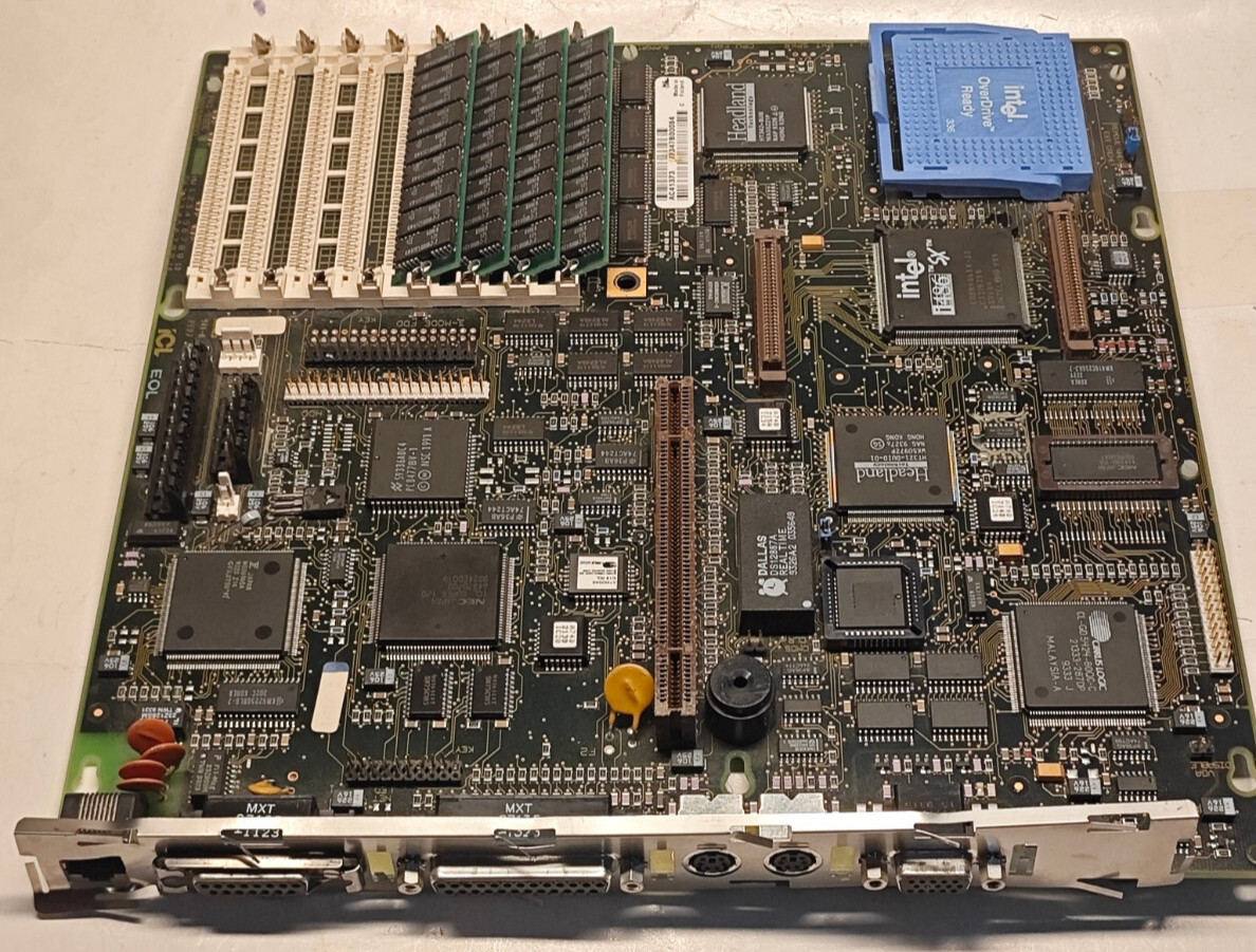 Socket 2 LPX ICL ERGOPRO C4/33 Motherboard (Headland HTK340) + 4 MB RAM
