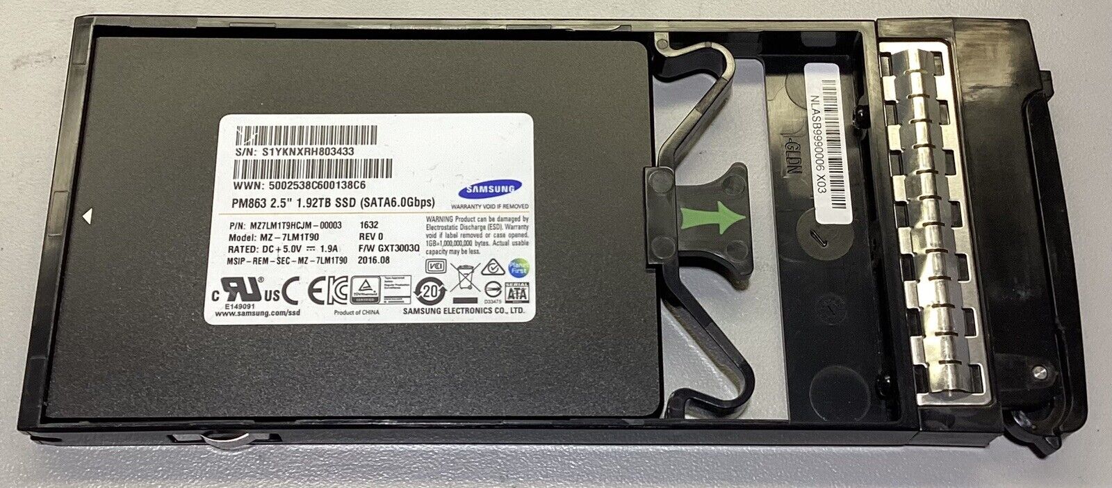 Samsung PM863 1.92TB SSD 2.5\