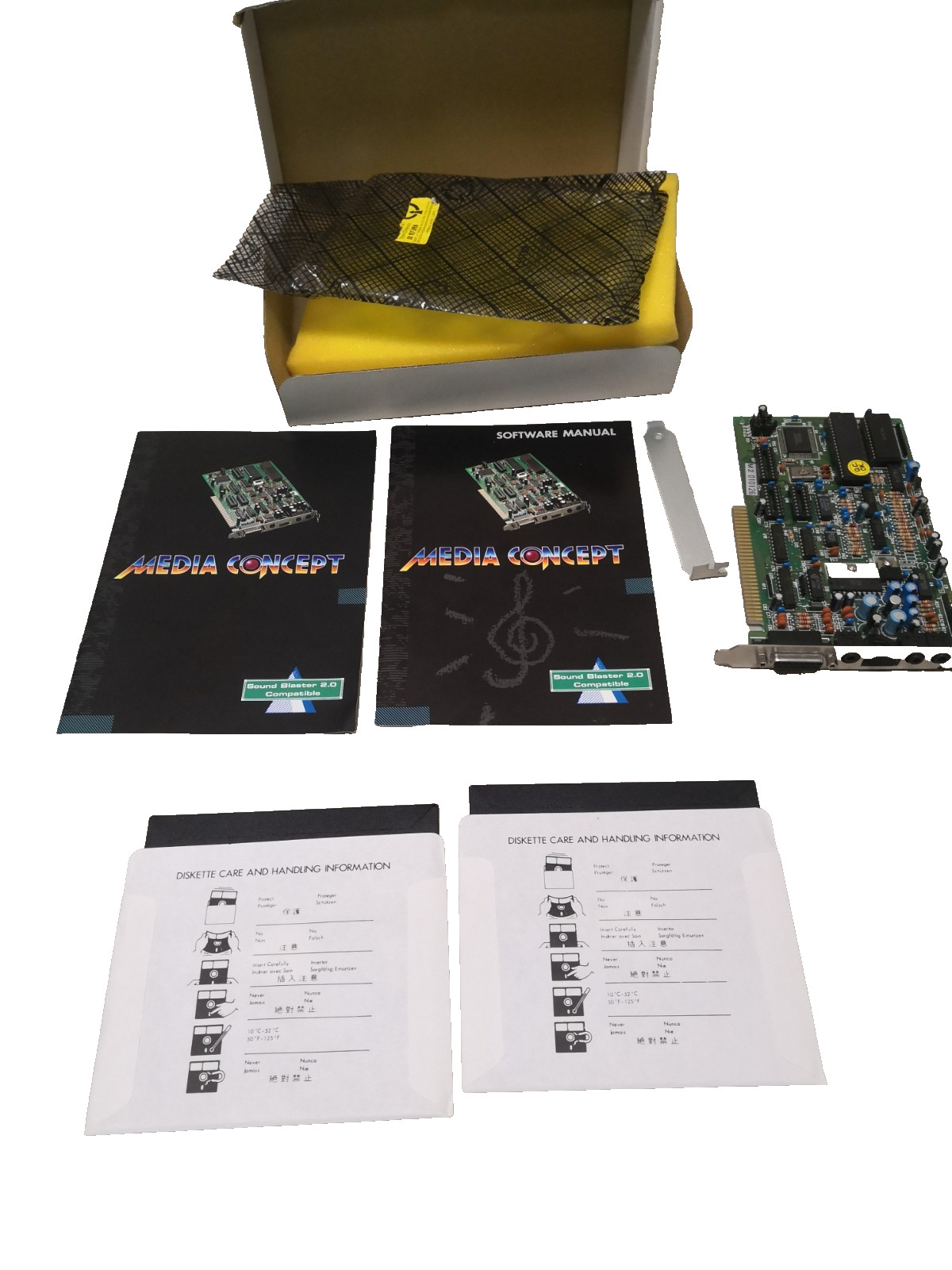 MEDIA CONCEPT Sound Blaster 2.0 Sound Card box manuals