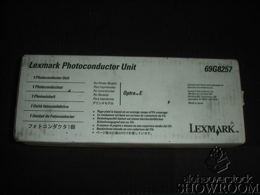 New Sealed Box Genuine OEM Lexmark Photoconductor Unit 69G8257 Optra E