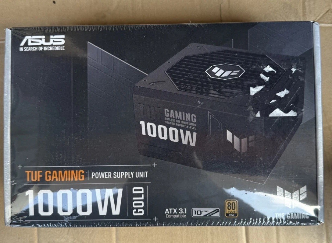 ASUS TUF Gaming 1000W Gold (1000 Watt, ATX 3.1 Compatible Fully Modular Power 