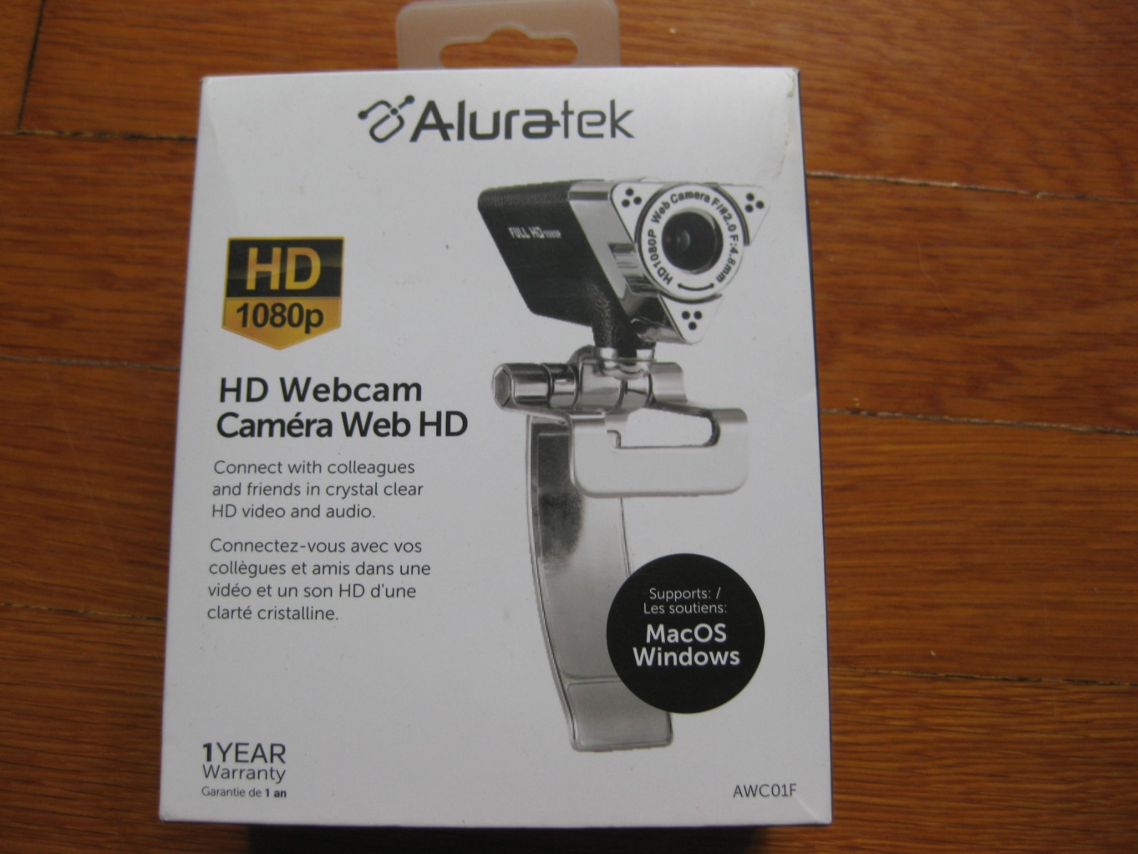 Brand New Aluratek AWC01F Full HD Video Conferencing Camera Webcam
