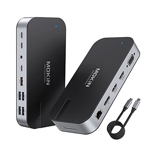 MOKiN 16 IN 1 - Laptop Docking Station Triple Monitor - MODEL MODK0701
