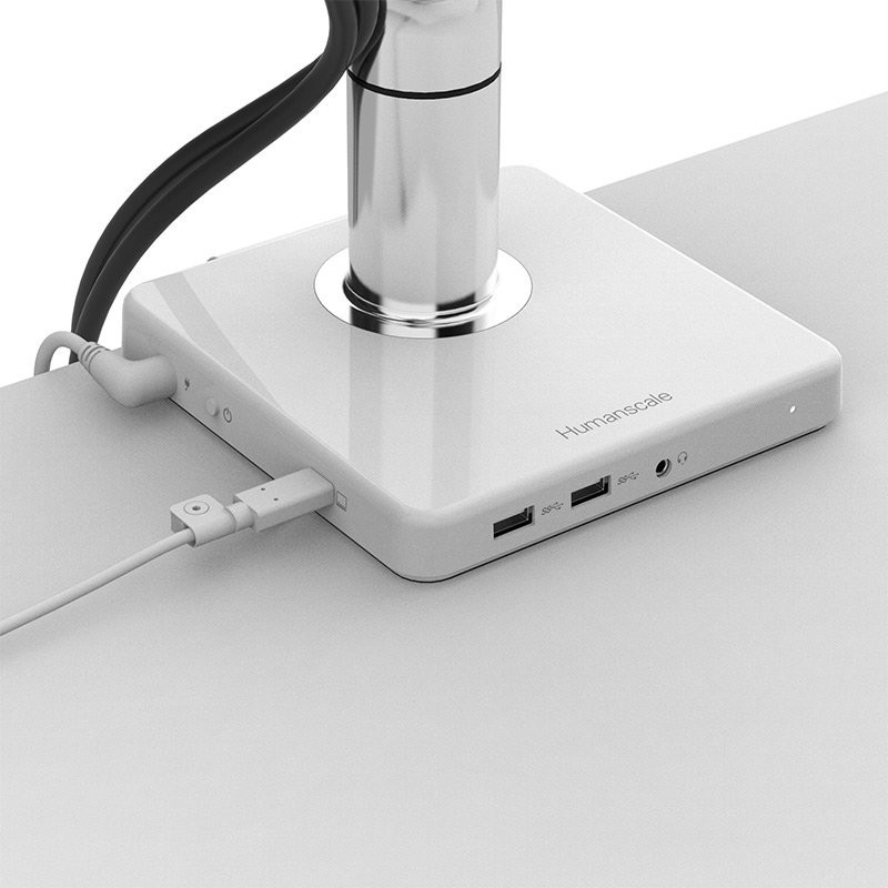 NEW Humanscale M/Connect 2 Retrofit - Monitor Mount, USB charger, & Dock