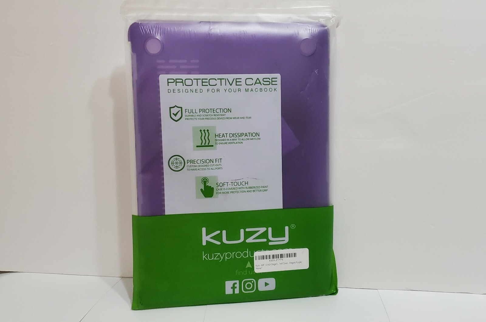Kuzy - AIR 13-Inch Elegant...hell Cover - Elegant Purple ( X000L3TPFN ) NEW