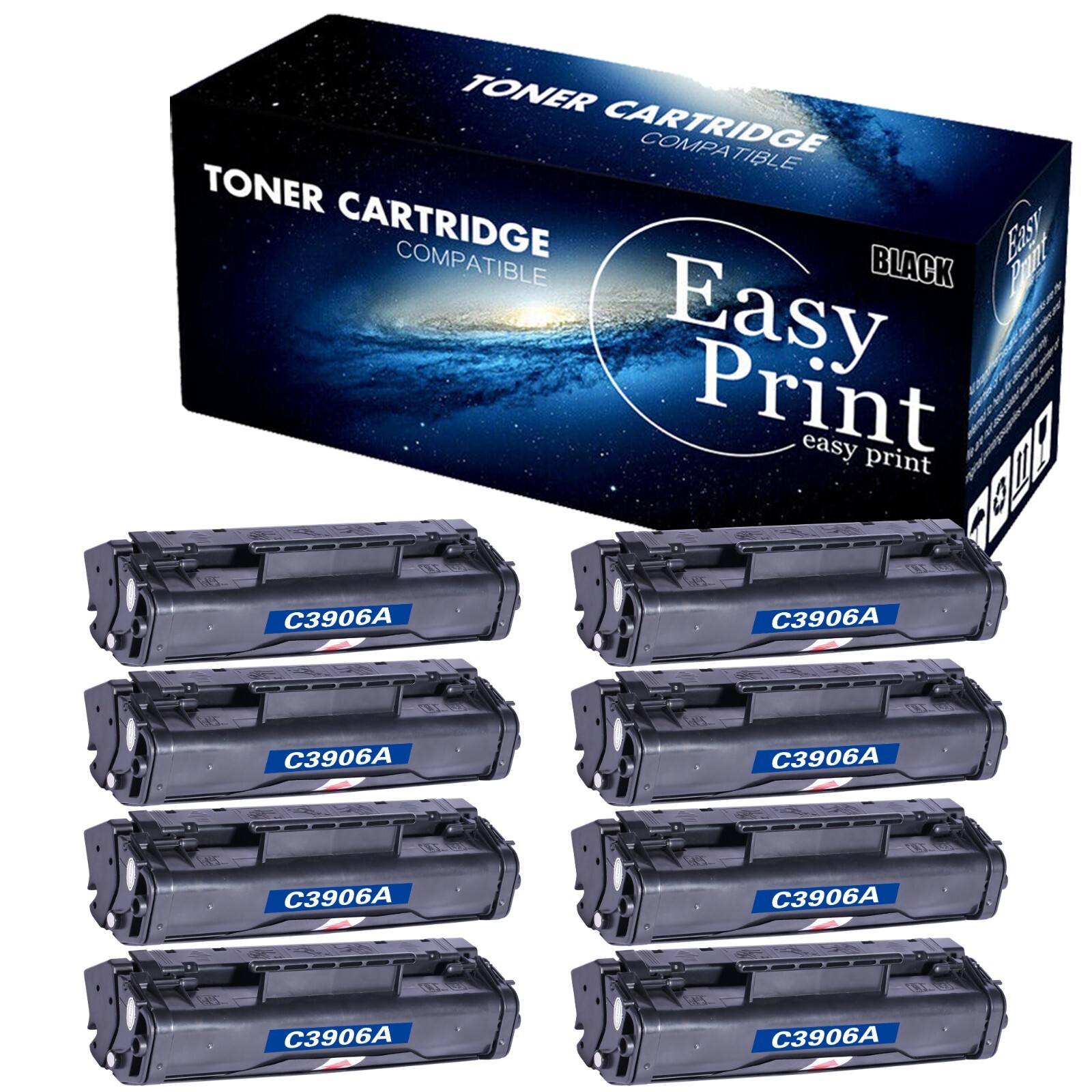 8PK C3906A 3906A Toner Cartridge Laser Jet 6LXI 3150 Printer BLACK