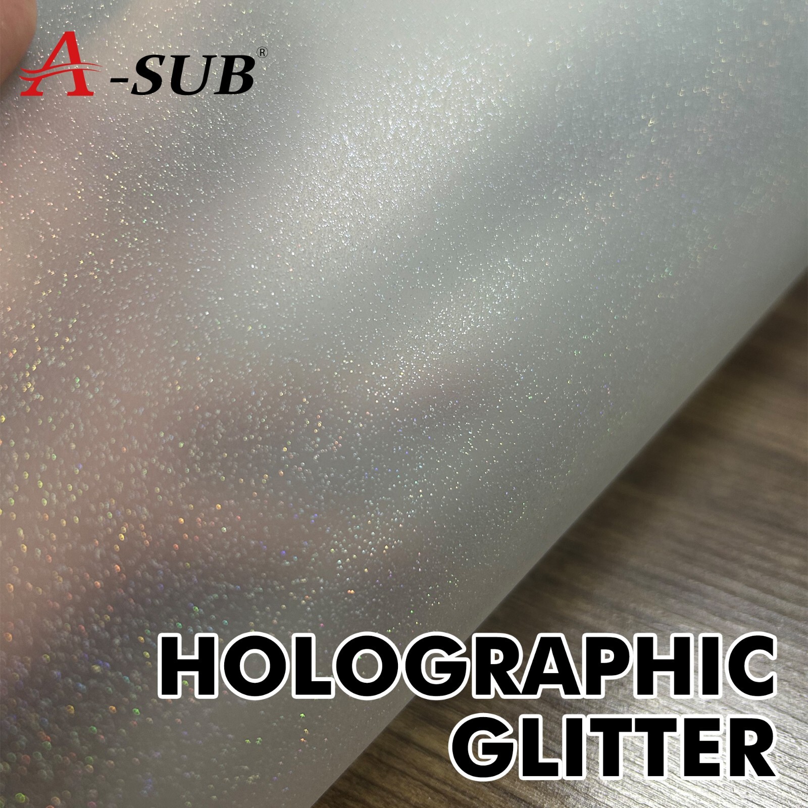 A-SUB DTF Film 30 Ct Clear Sublimation Paper for Dark Fabric, Glitter DTF Paper
