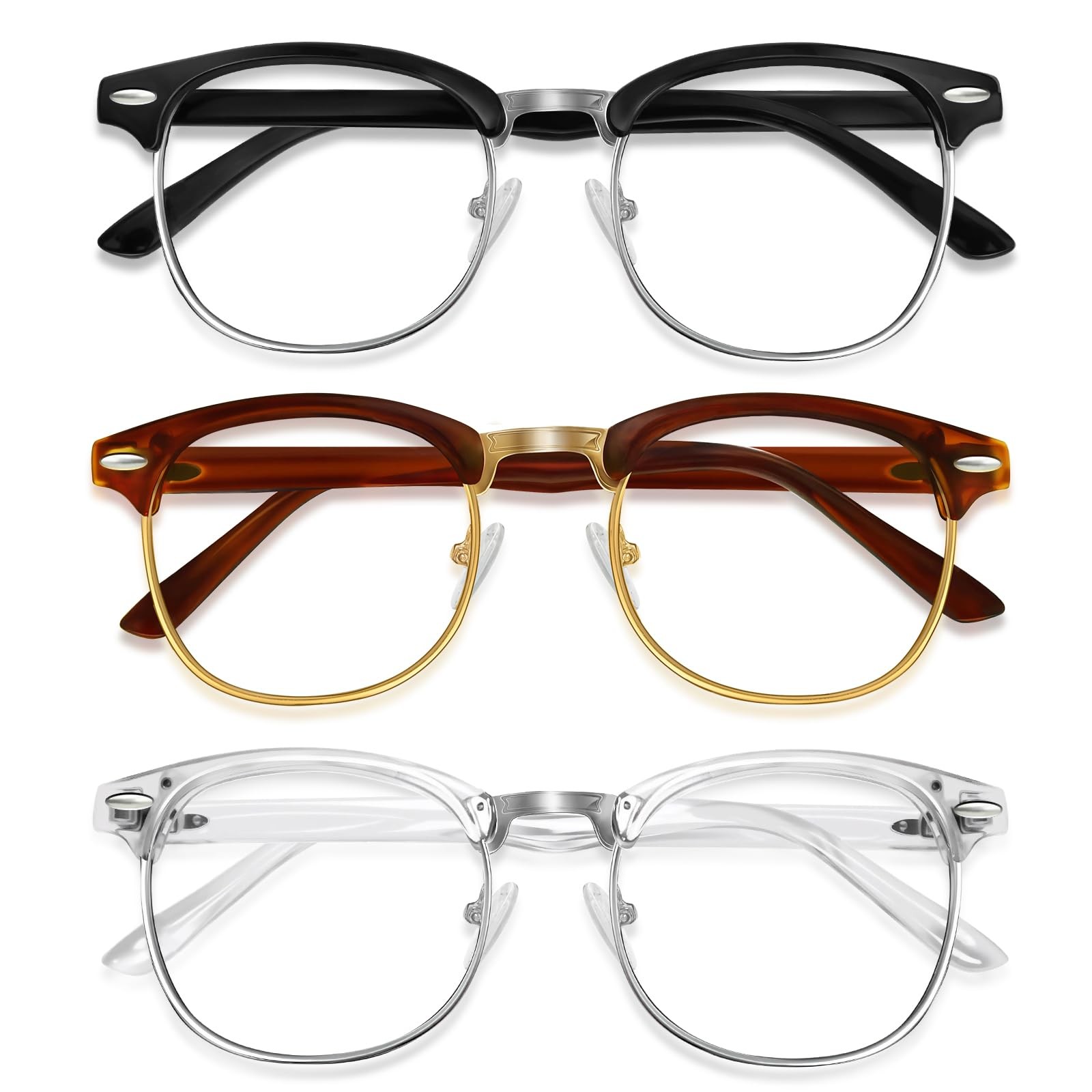 Blue Light Glasses Men and Woman, 99% Blue Light Blocking Glasses for Compute...