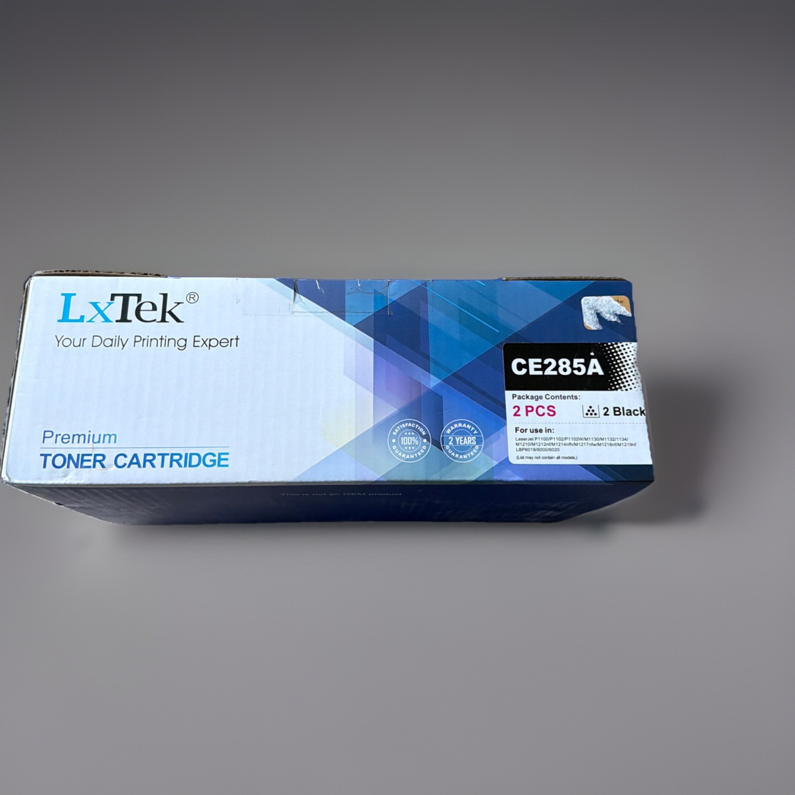 LxTek Toner Cartridge Replacement for HP 85A CE285A 2-Pack. Black . New In Box.