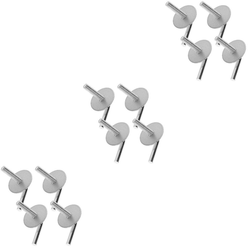 Iron 12Pcs Silver Fan Mounting Bolt Kit Household Fan Stand Hardware