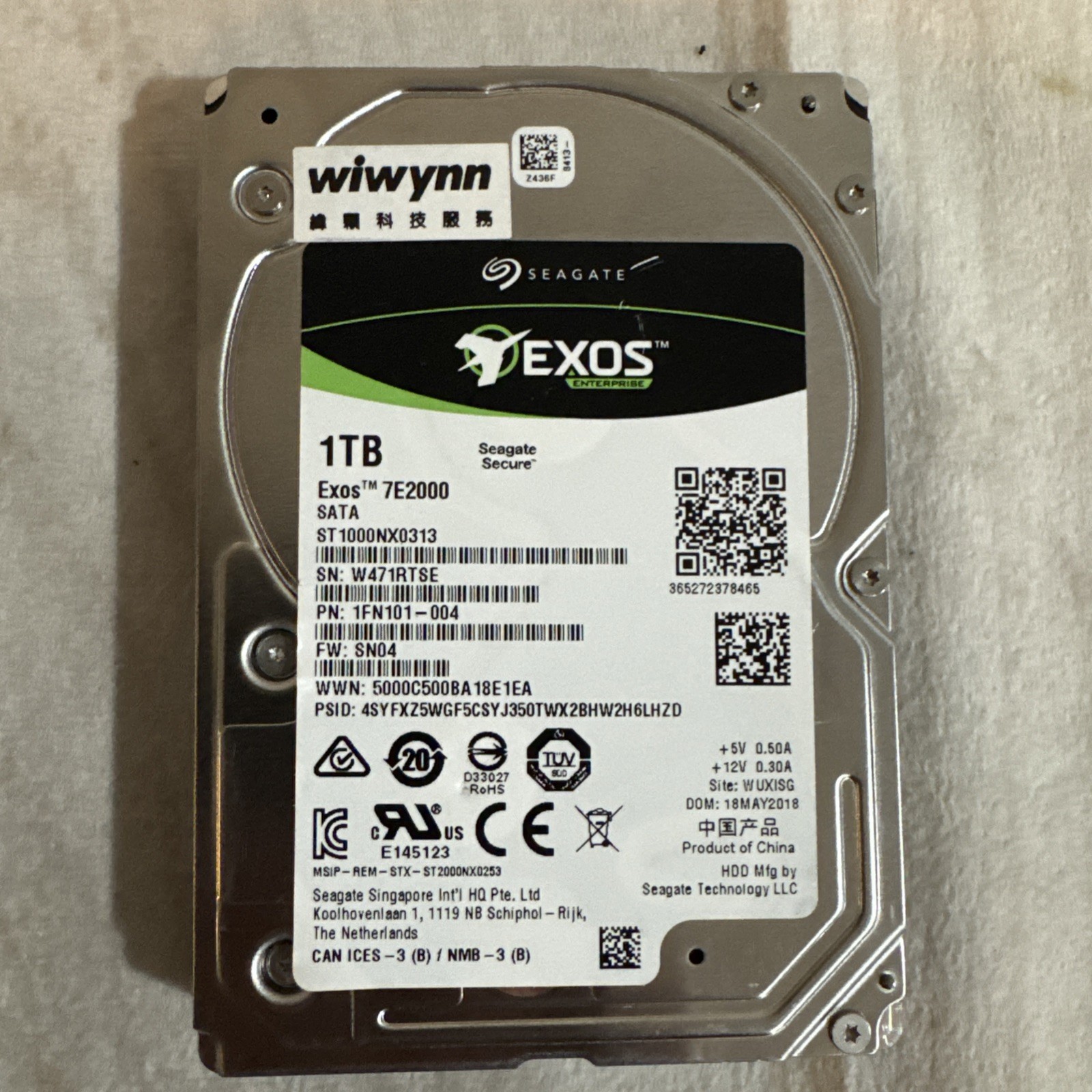 Seagate ST1000NX0313 Enterprise 1 TB 2.5" Internal Hard Drive
