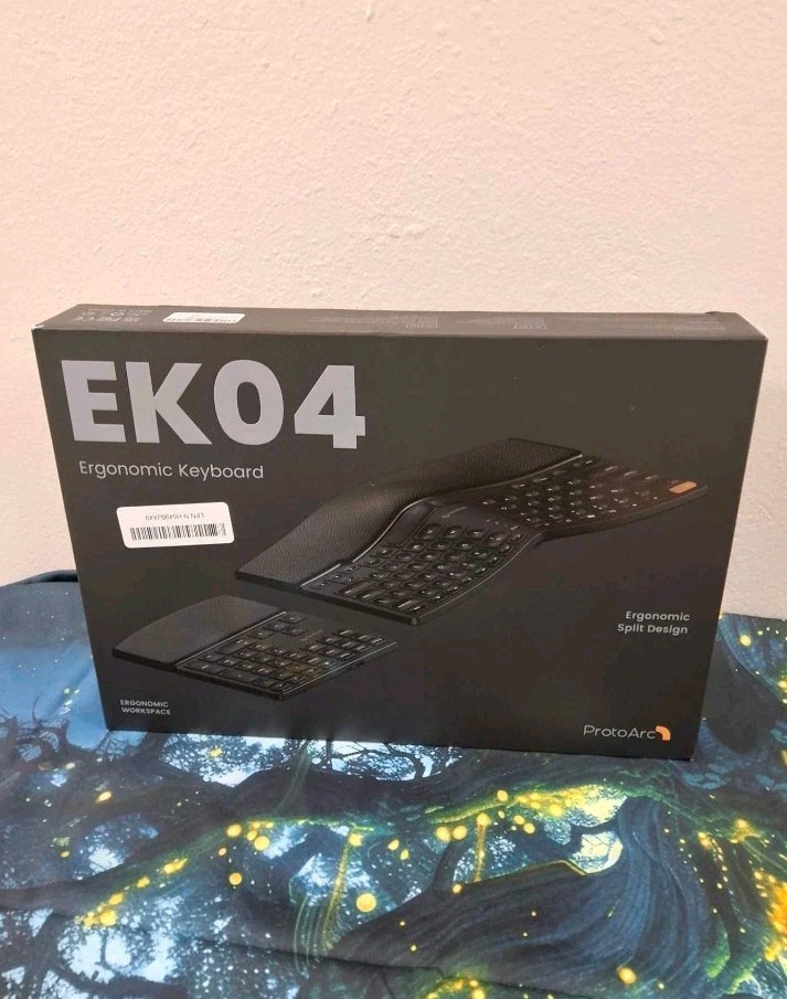ProtoArc Bluetooth Ergonomic Keyboard, EK04  Compact Ergo Split Keyboard