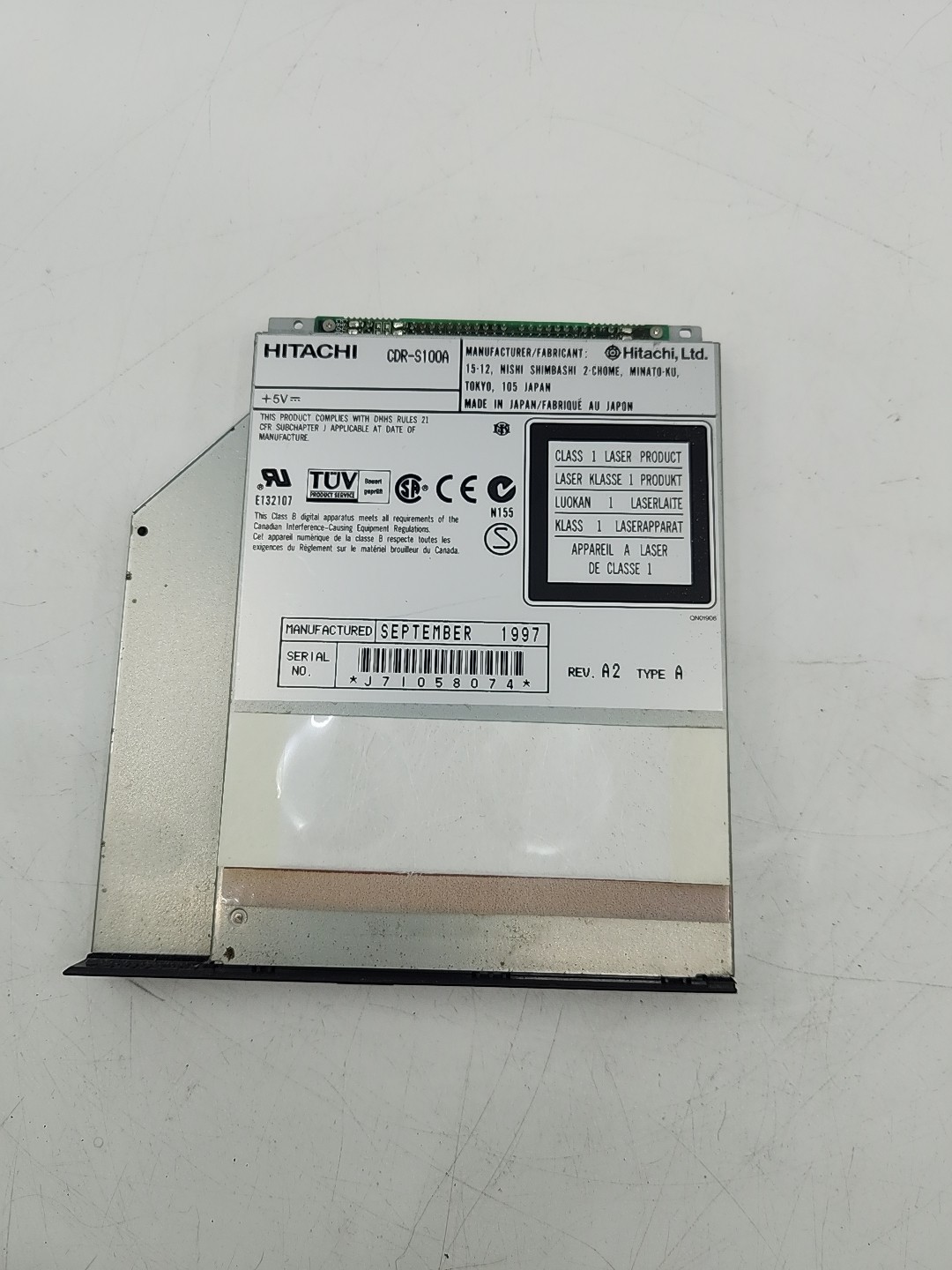 IBM ThinkPad 385ED Hitachi CDR-S100A CD-ROM Drive OEM Working Pull