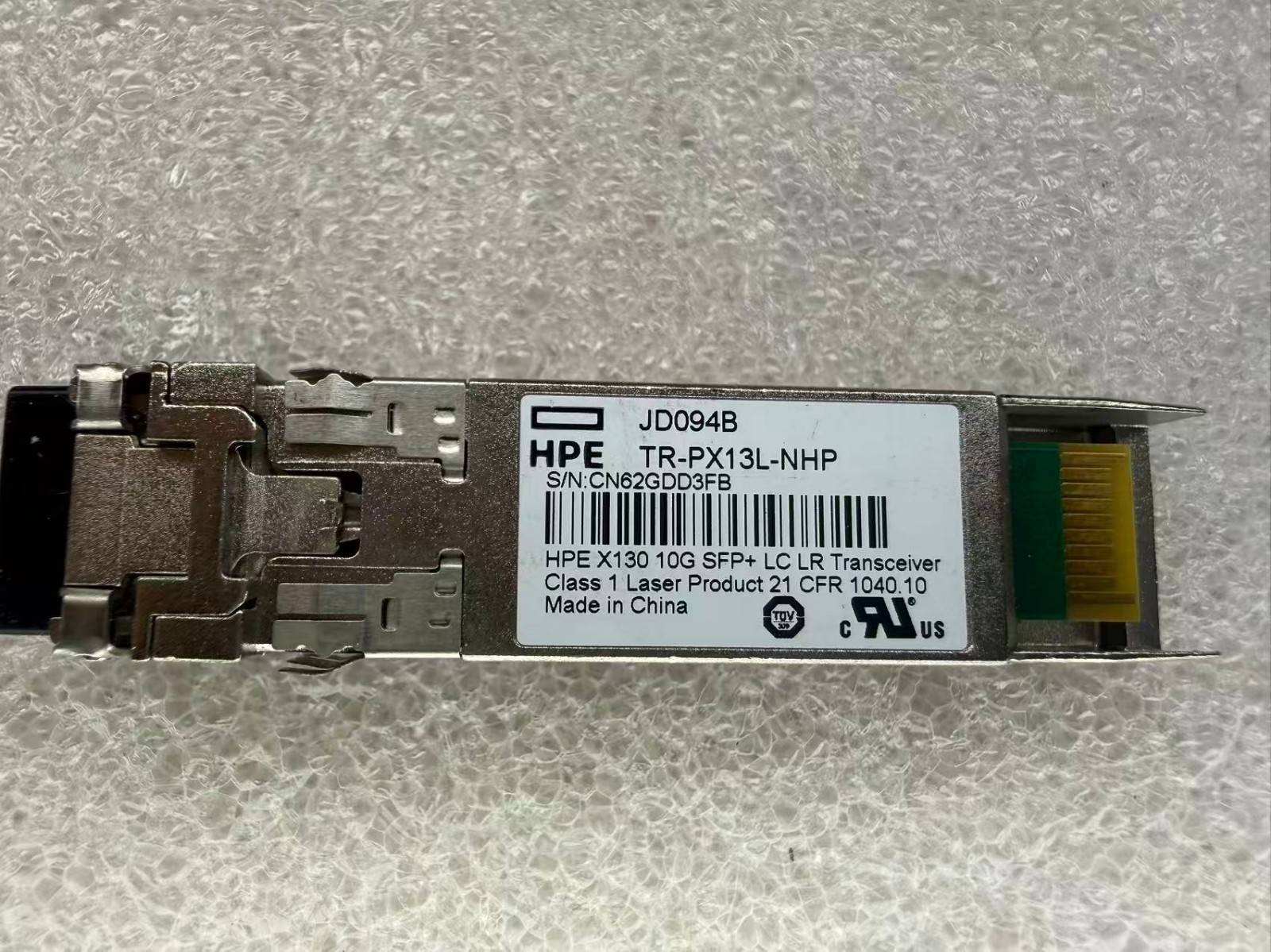 HP JD094B X130 FTLX1471D3BCL-HZ 10GBASE-LR 10G SFP+LR LC 1310nm 10km SMF