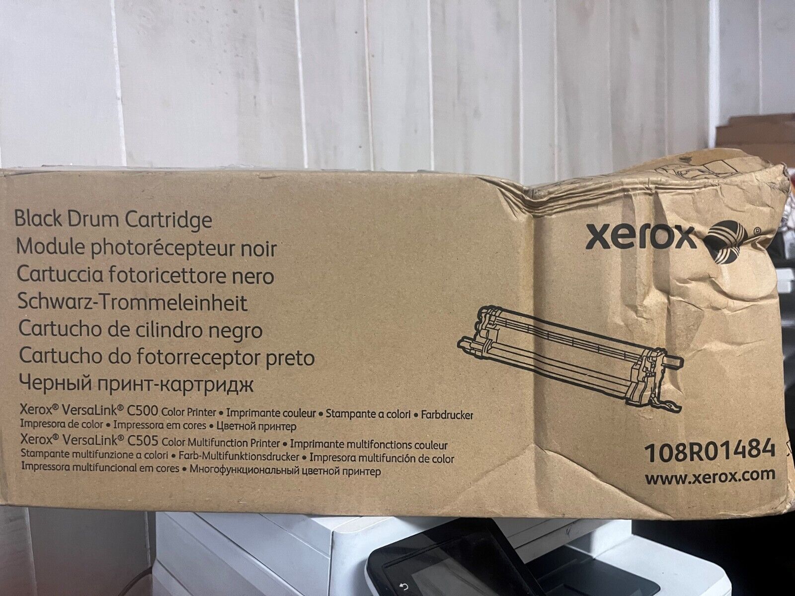 Genuine Xerox Black Drum Cartridge 108R01484 Open box - sealed bag