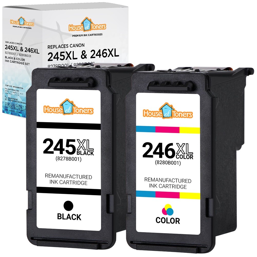 2PK for Canon PG-245XL CL-246XL PIXMA MG3020 MG2522 TR4522 MX492 MX490