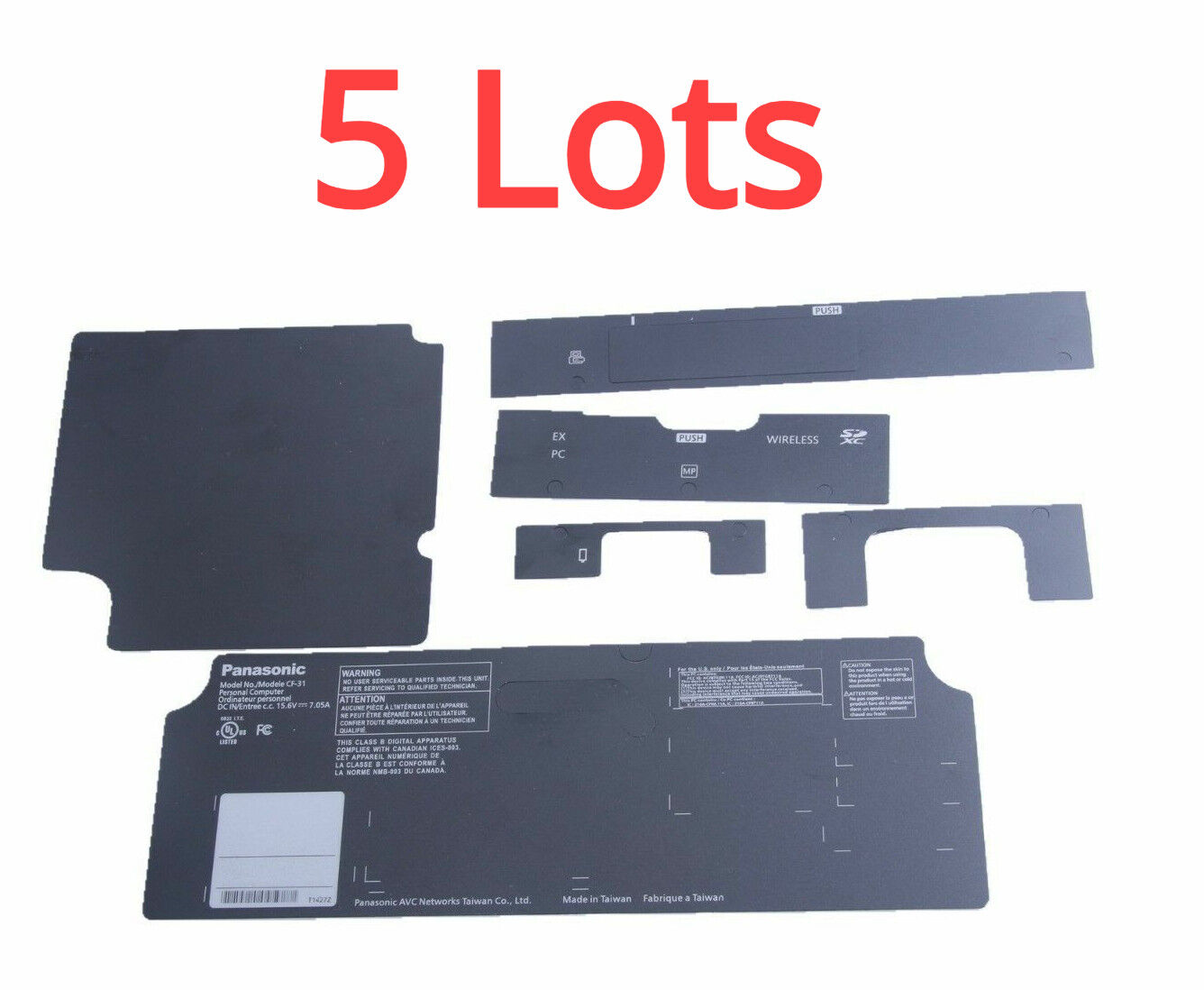 5Lots Sticker For Panasonic Toughbook CF-31 Side & Bottom Base Sticker 6pcs