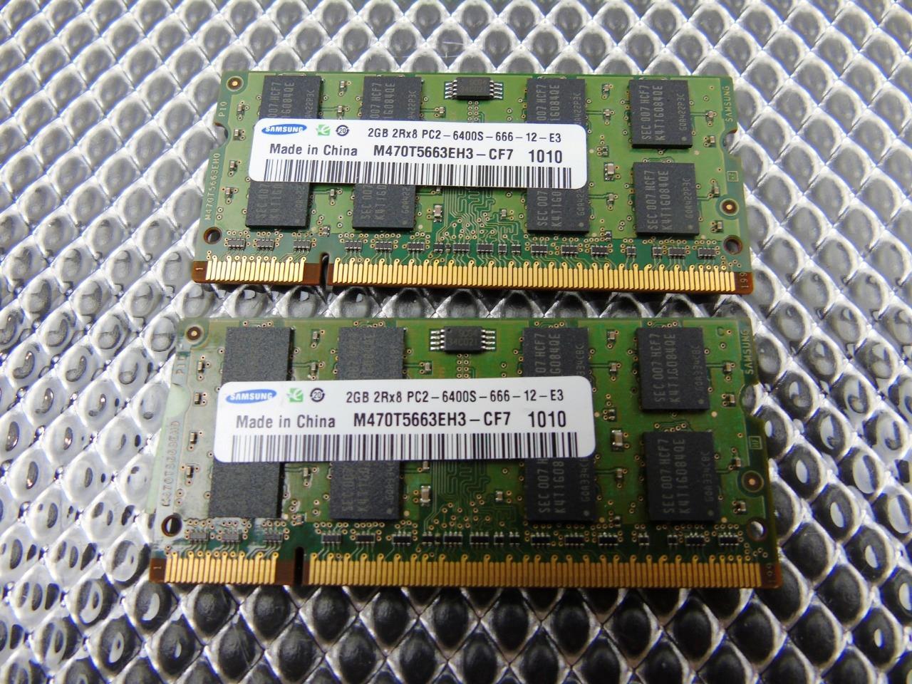 4GB (2 x 2GB) HP dv4-1245dx Laptop 14.1" Memory DDR2 PC2- 6400S -  598858-001
