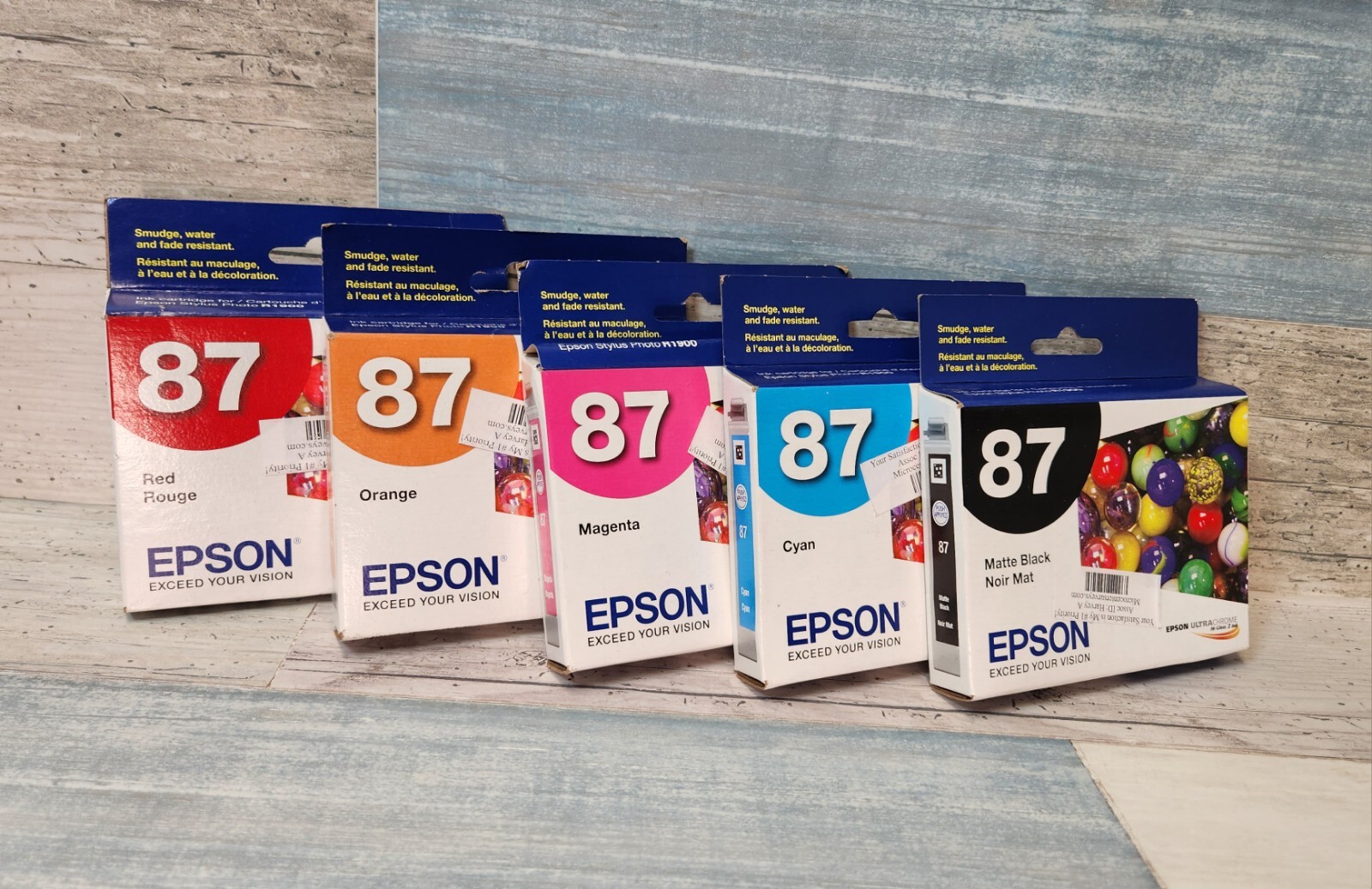 Epson 6907MB Series Matte Black, Red, Magta, Cyn, Orege (Lot of 5 )