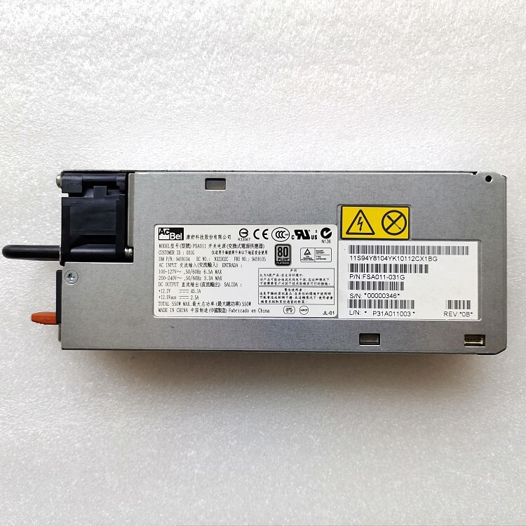 For IBM X3650 M4 power supply 550W FSA011 94Y8105 94Y8104 43X3311