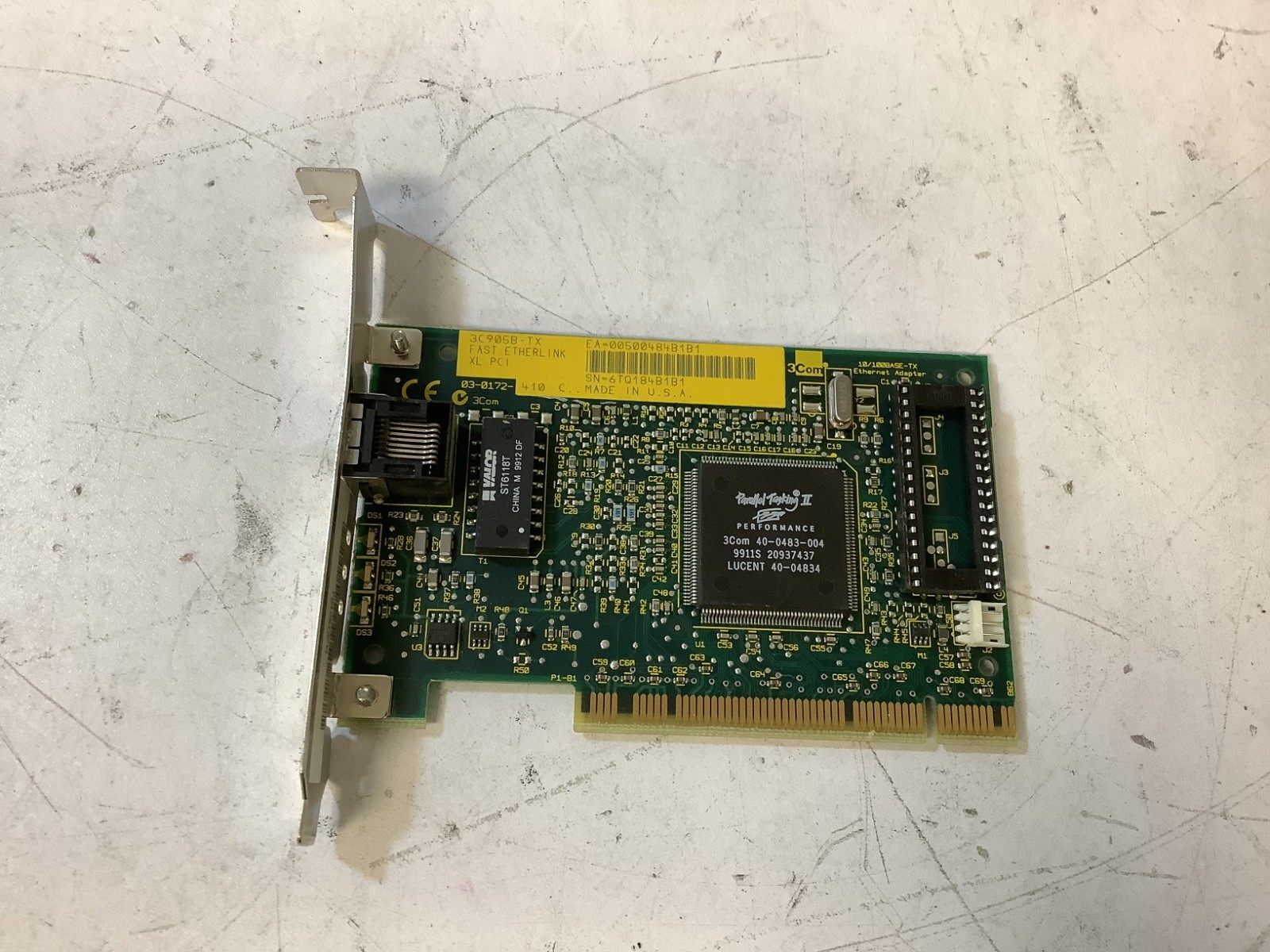 3Com EtherLink XL 3C905B-TX Single-Port PCI Fast Ethernet Adapter Card "Q5B"