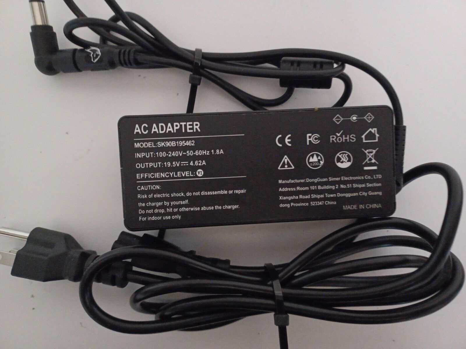 SK90B195462 Replacement AC Adapter Power for HP 19.5V 4.62A 90W