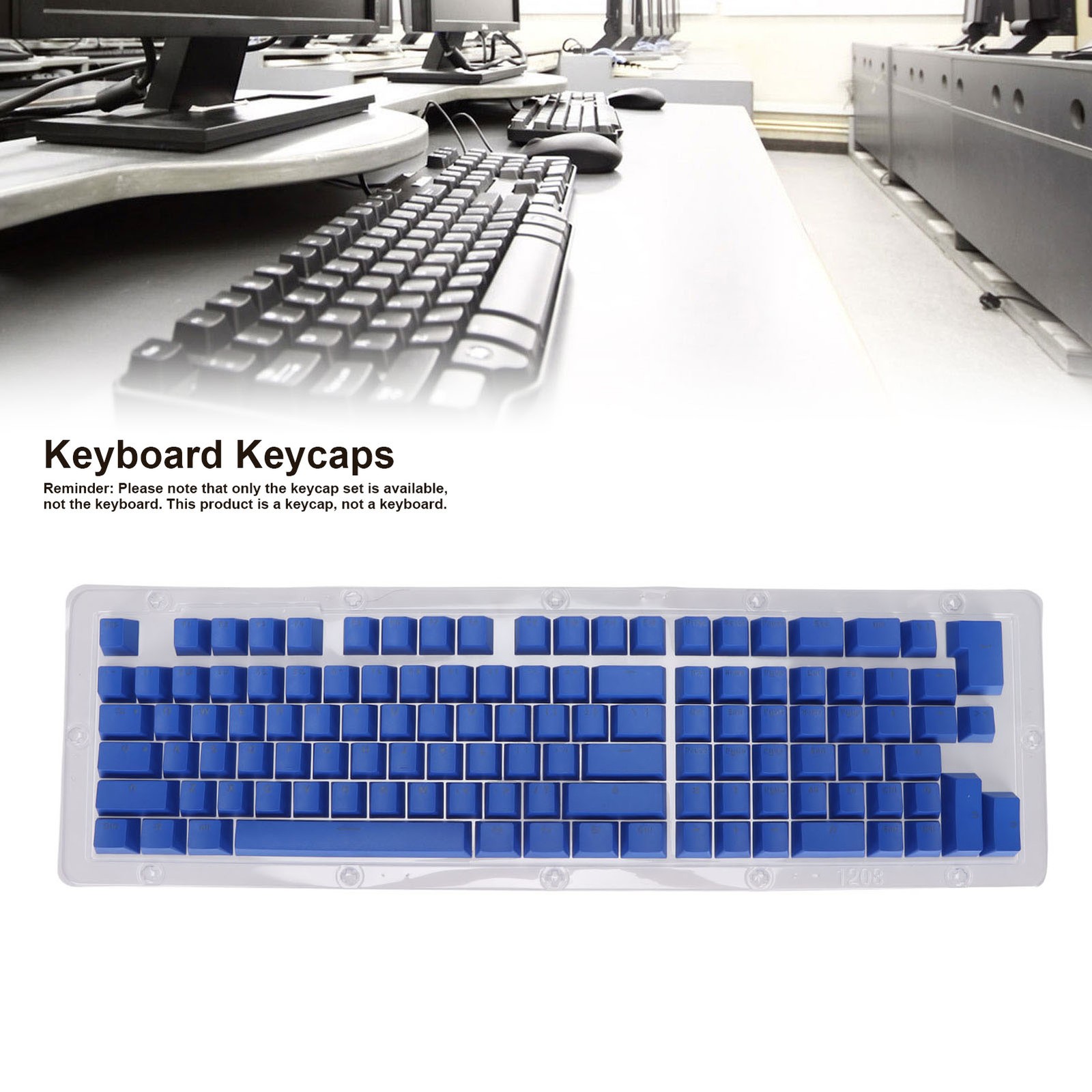 Dark Blue Keyboard Keycaps 114 Key PBT OEM Height Two Color Injection Ligh CX4