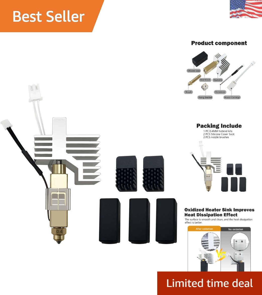 Complete 0.4MM Hotend Upgrade Kit for Elegoo Centauri CC with Thermal Socks